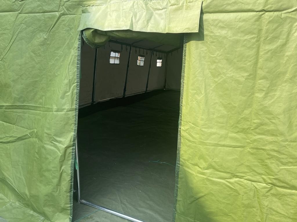 Палатка Каркасная утепленная зеленого цвета 12х6